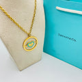 Elegant Silver Heart Circle Pendant Necklace