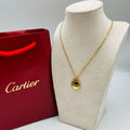 Stylish Gold Heart Pendant Necklace Set (Dual Design)