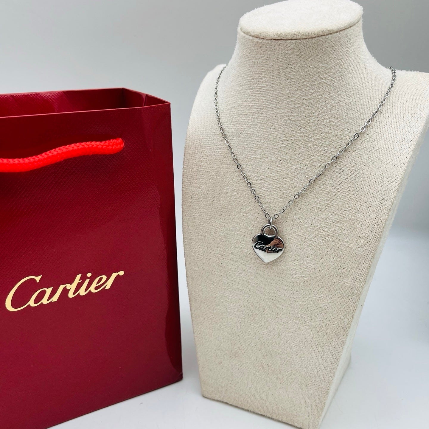 Stylish Gold Heart Pendant Necklace Set (Dual Design)