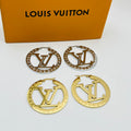 Luxury Gold Circle Drop Earrings