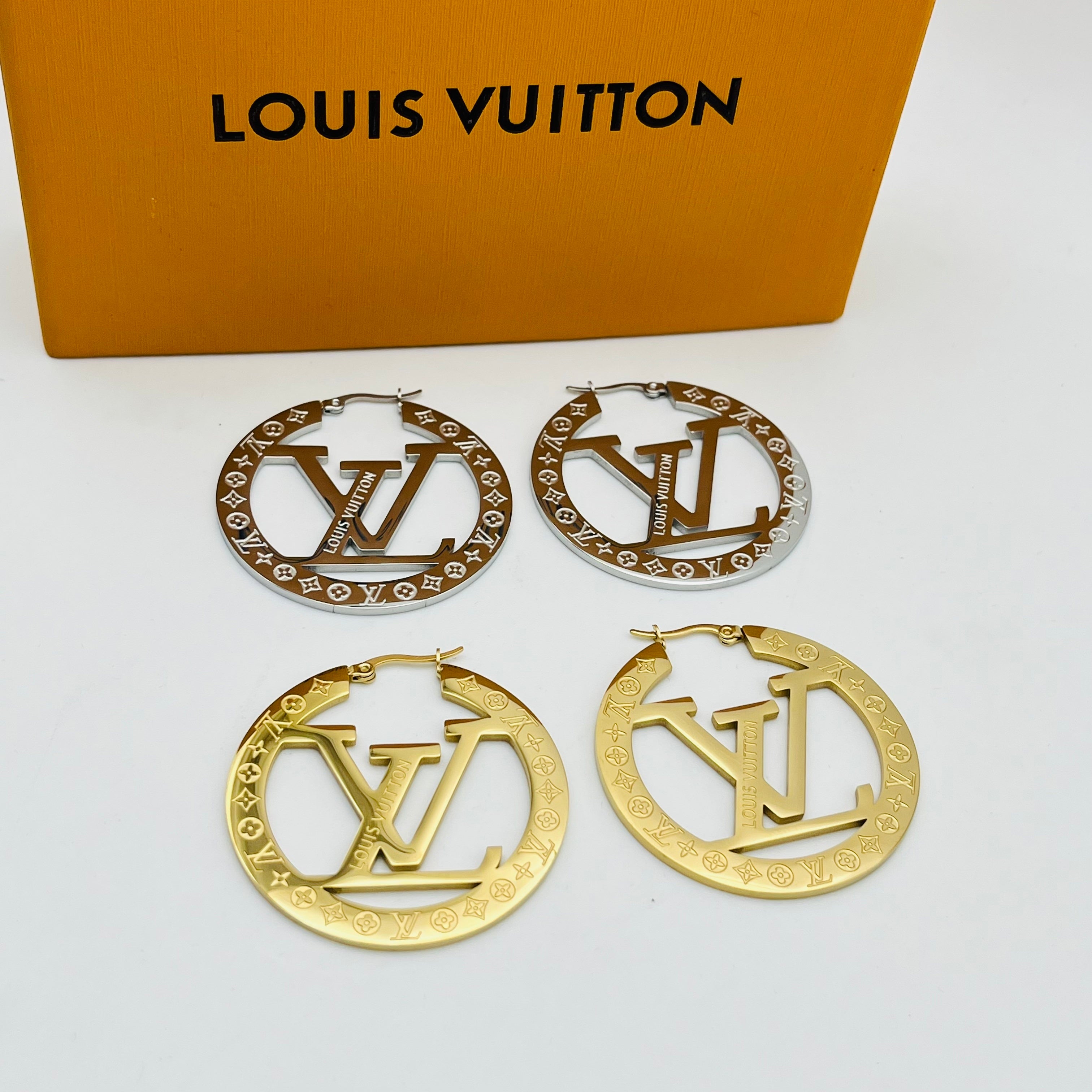 Luxury Gold Circle Drop Earrings